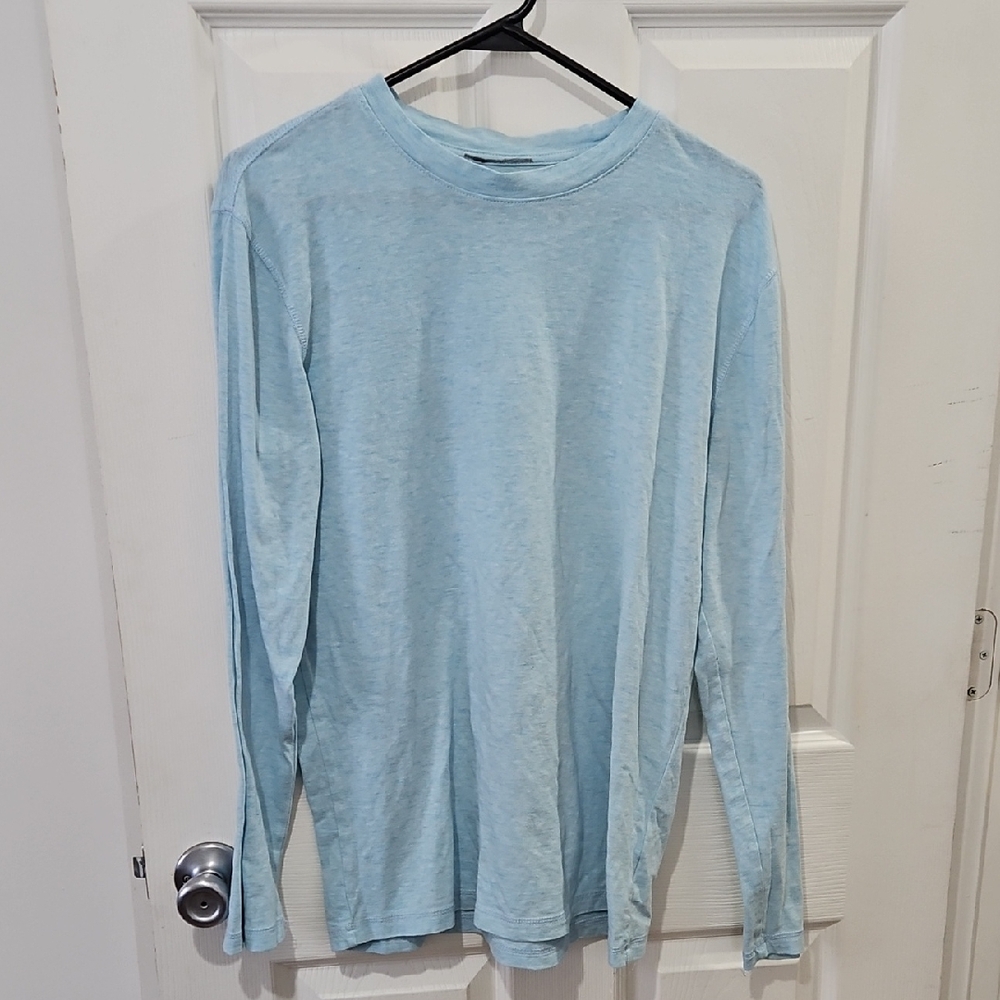 BKE Sky‎ Blue Long Sleeve Men's Tee Size Medium